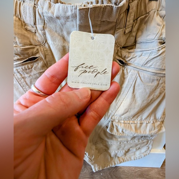 Free People Tan Women's Cargo Shorts - Picture 6 of 6